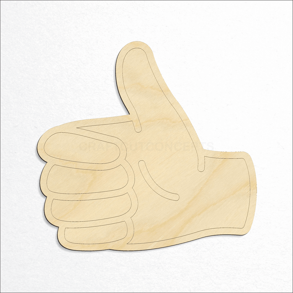 Wooden ASL Sign Lanquage Number 10 craft shape available in sizes of 2 inch and up