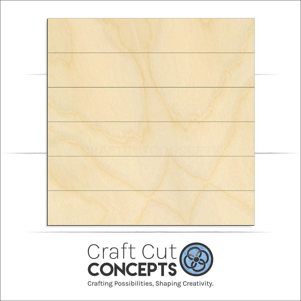 Craft Cut Concepts Logo under a wood Faux Shiplap Square craft shape and blank