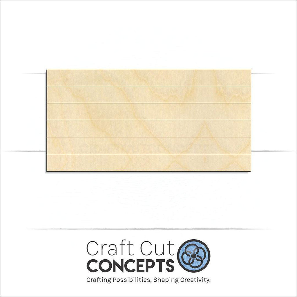 Craft Cut Concepts Logo under a wood Faux Shiplap Rectangle craft shape and blank