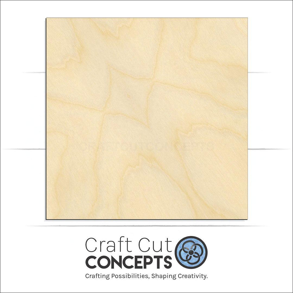 Craft Cut Concepts Logo under a wood Square craft shape and blank