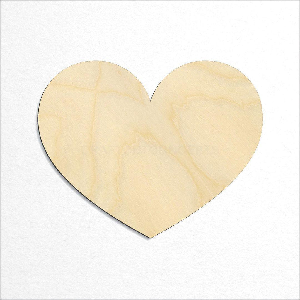 Wooden Heart craft shape available in sizes of 1 inch and up