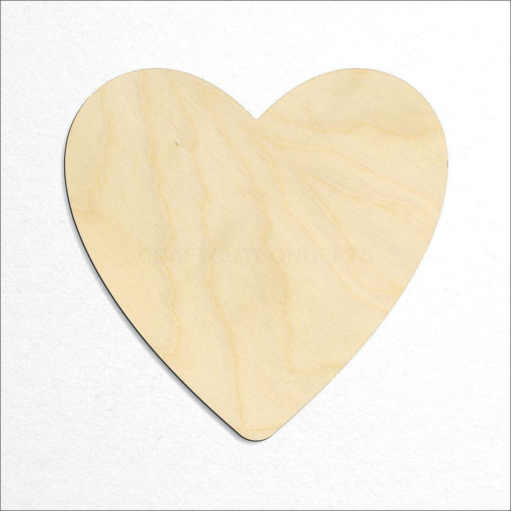 Wooden Heart craft shape available in sizes of 1 inch and up