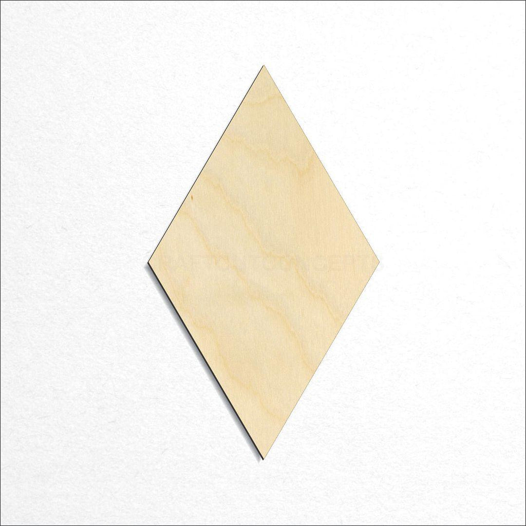 Wooden Diamond craft shape available in sizes of 1 inch and up