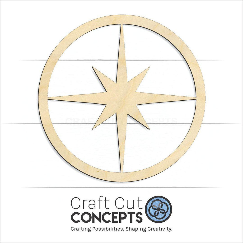 Craft Cut Concepts Logo under a wood Circled Star craft shape and blank