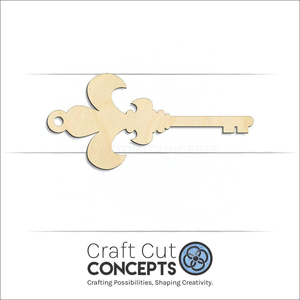 Craft Cut Concepts Logo under a wood Skeleton Key-4 craft shape and blank