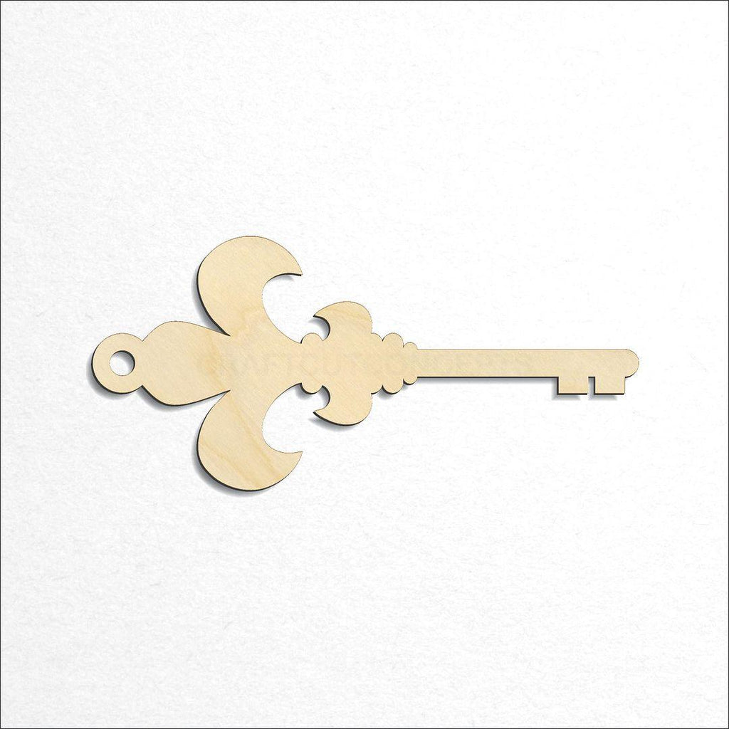 Wooden Skeleton Key-4 craft shape available in sizes of 3 inch and up