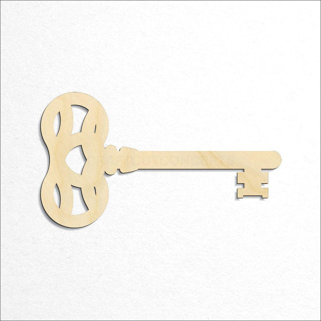 Wooden Skeleton Key-5 craft shape available in sizes of 2 inch and up