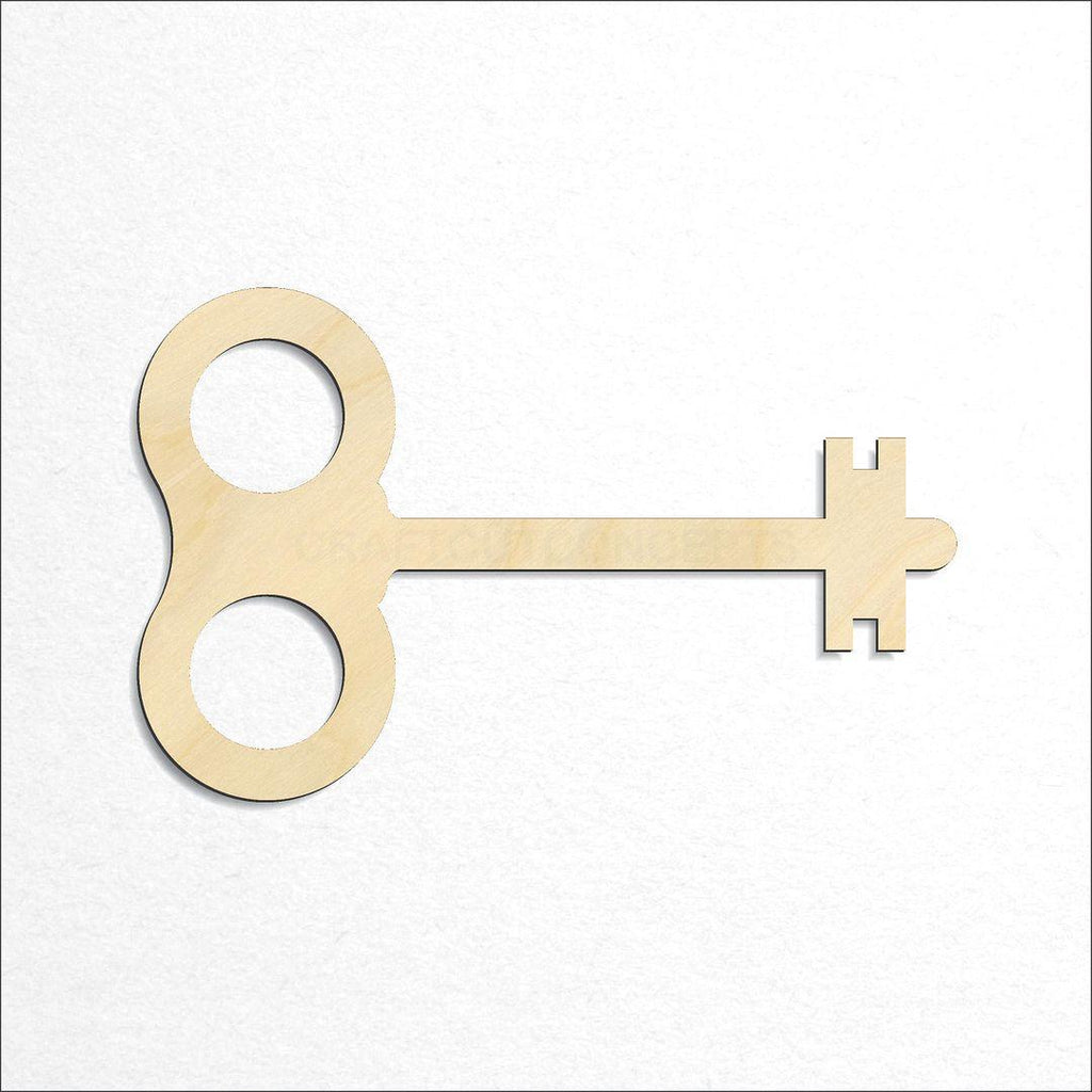 Wooden Skeleton Key-6 craft shape available in sizes of 3 inch and up