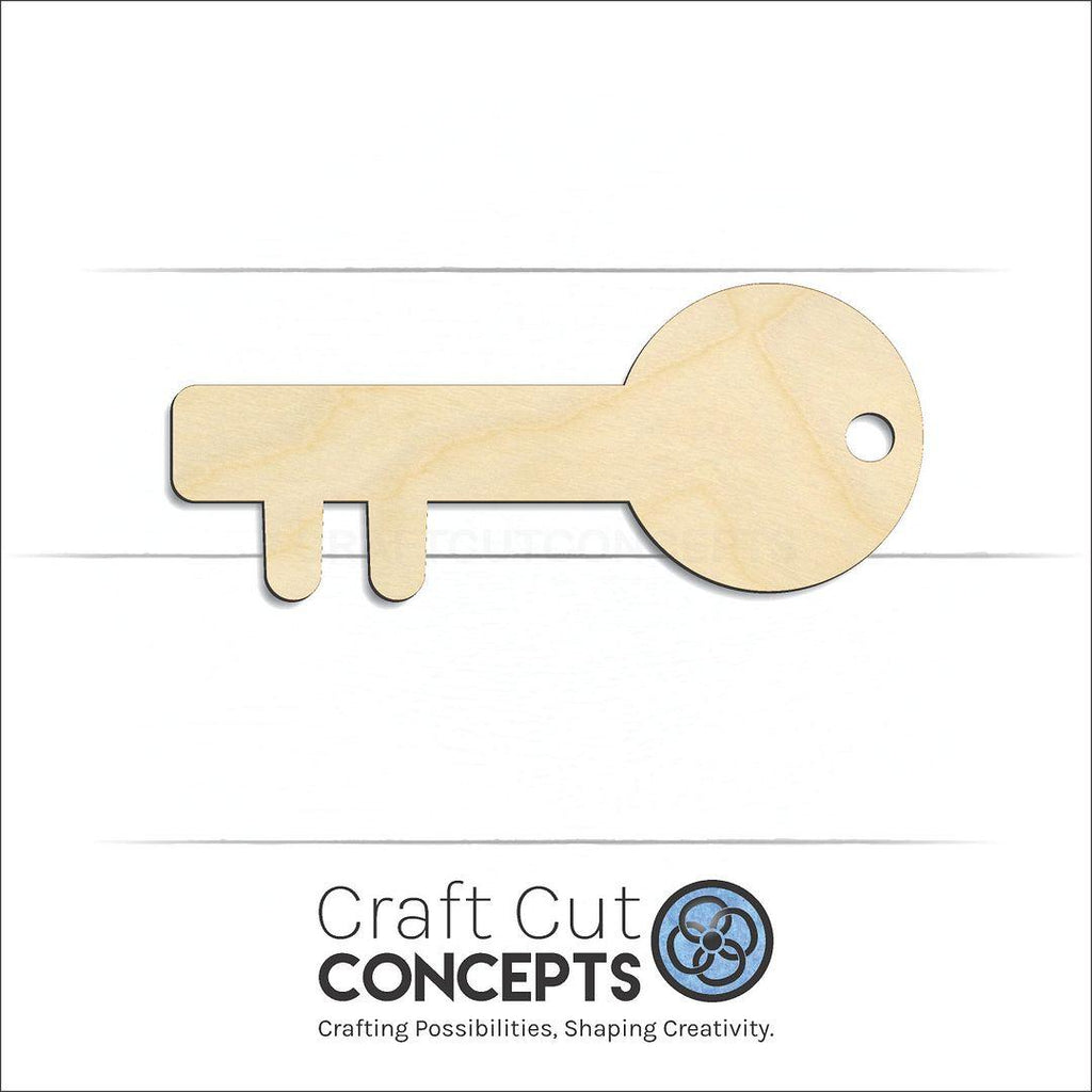 Craft Cut Concepts Logo under a wood Key craft shape and blank