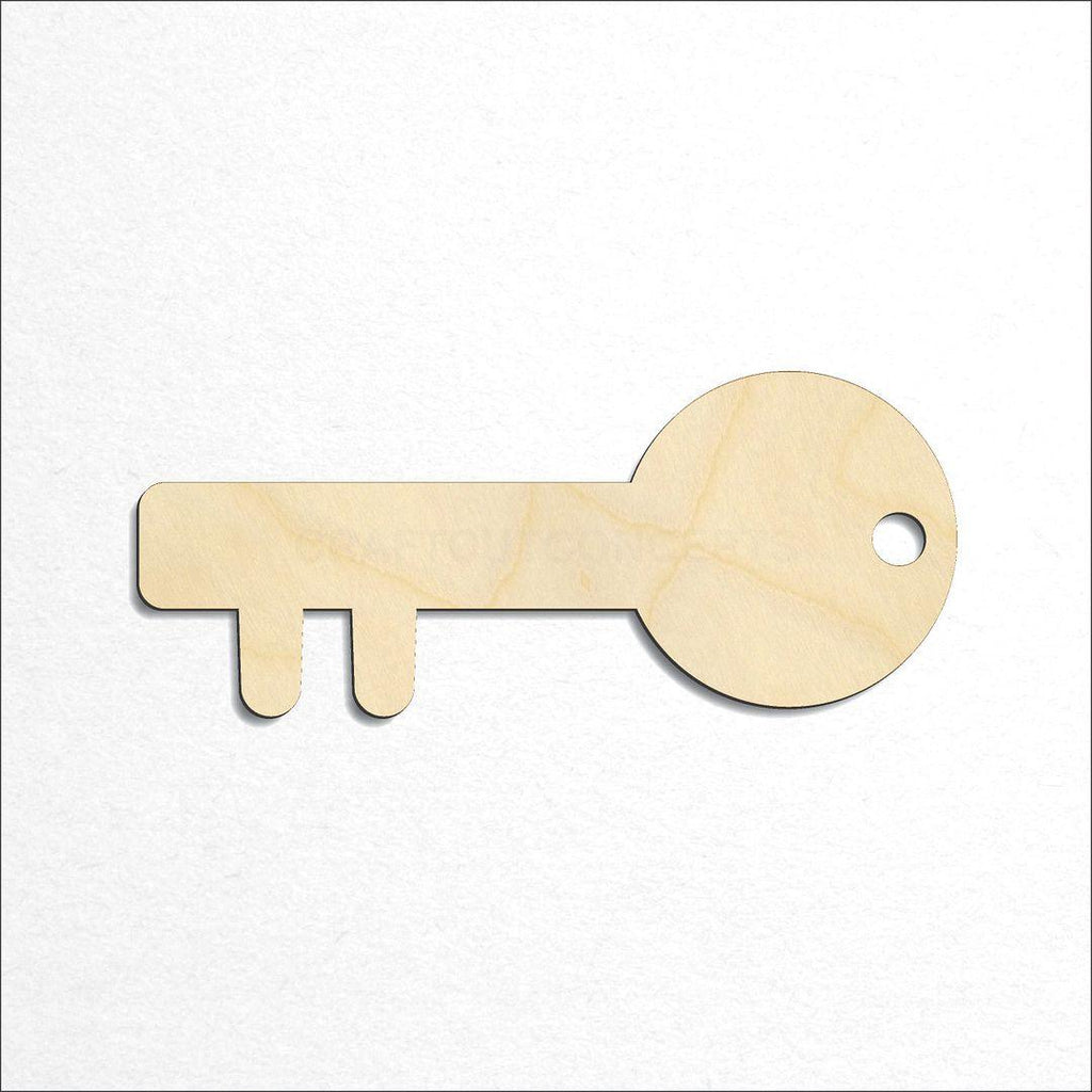 Wooden Key craft shape available in sizes of 1 inch and up