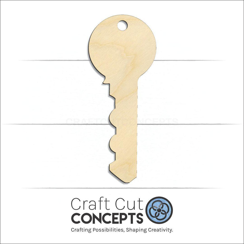 Craft Cut Concepts Logo under a wood Key craft shape and blank