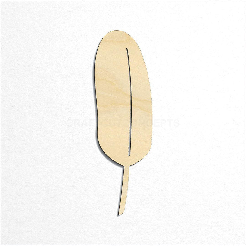 Wooden Feather-2 craft shape available in sizes of 3 inch and up