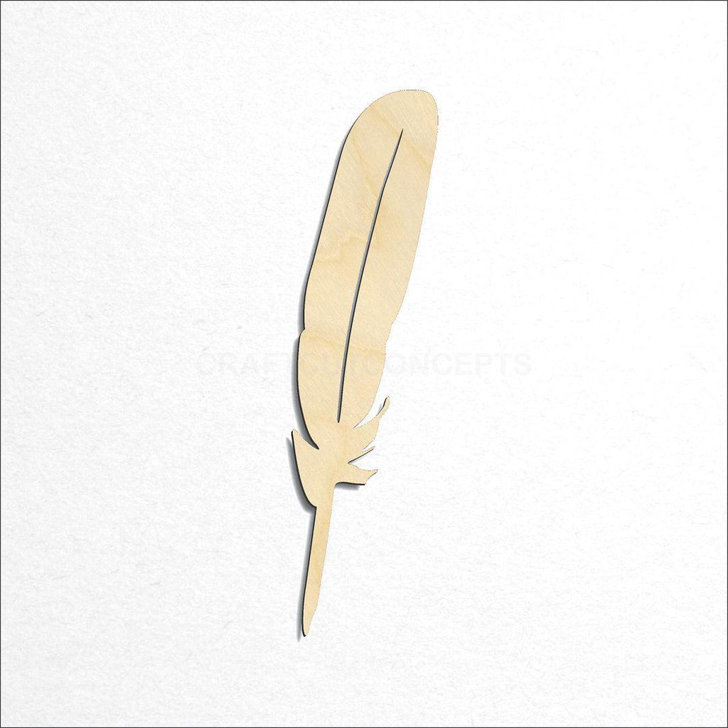 Wooden Feather-6 craft shape available in sizes of 3 inch and up