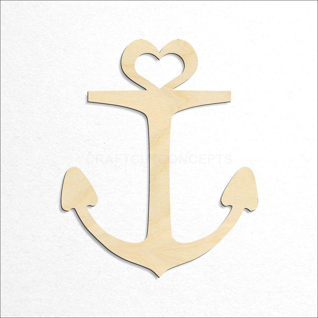 Wooden Anchor-4 craft shape available in sizes of 3 inch and up