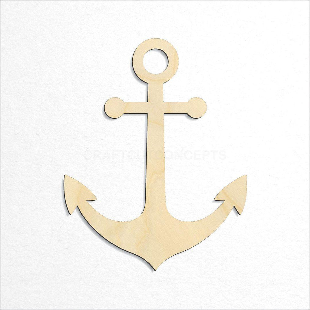 Wooden Anchor craft shape available in sizes of 2 inch and up