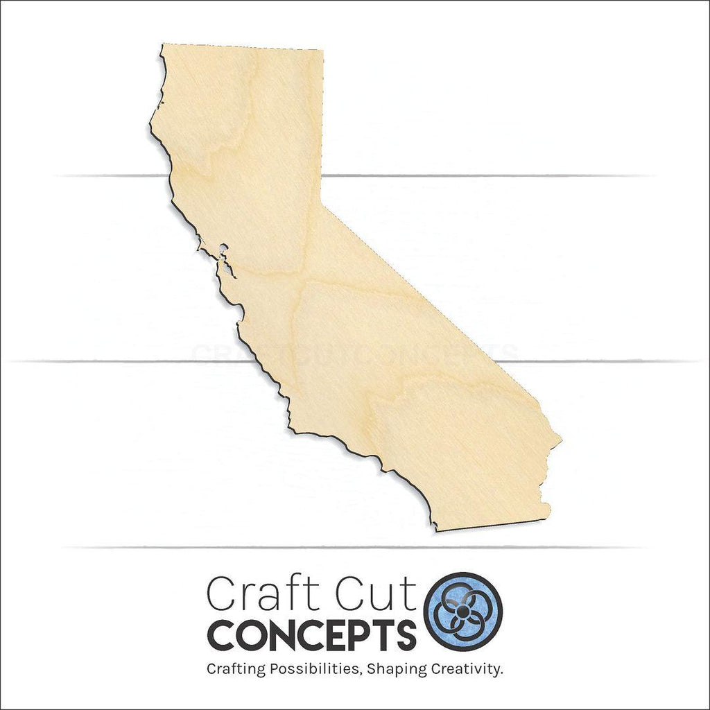 Craft Cut Concepts Logo under a wood State - California craft shape and blank