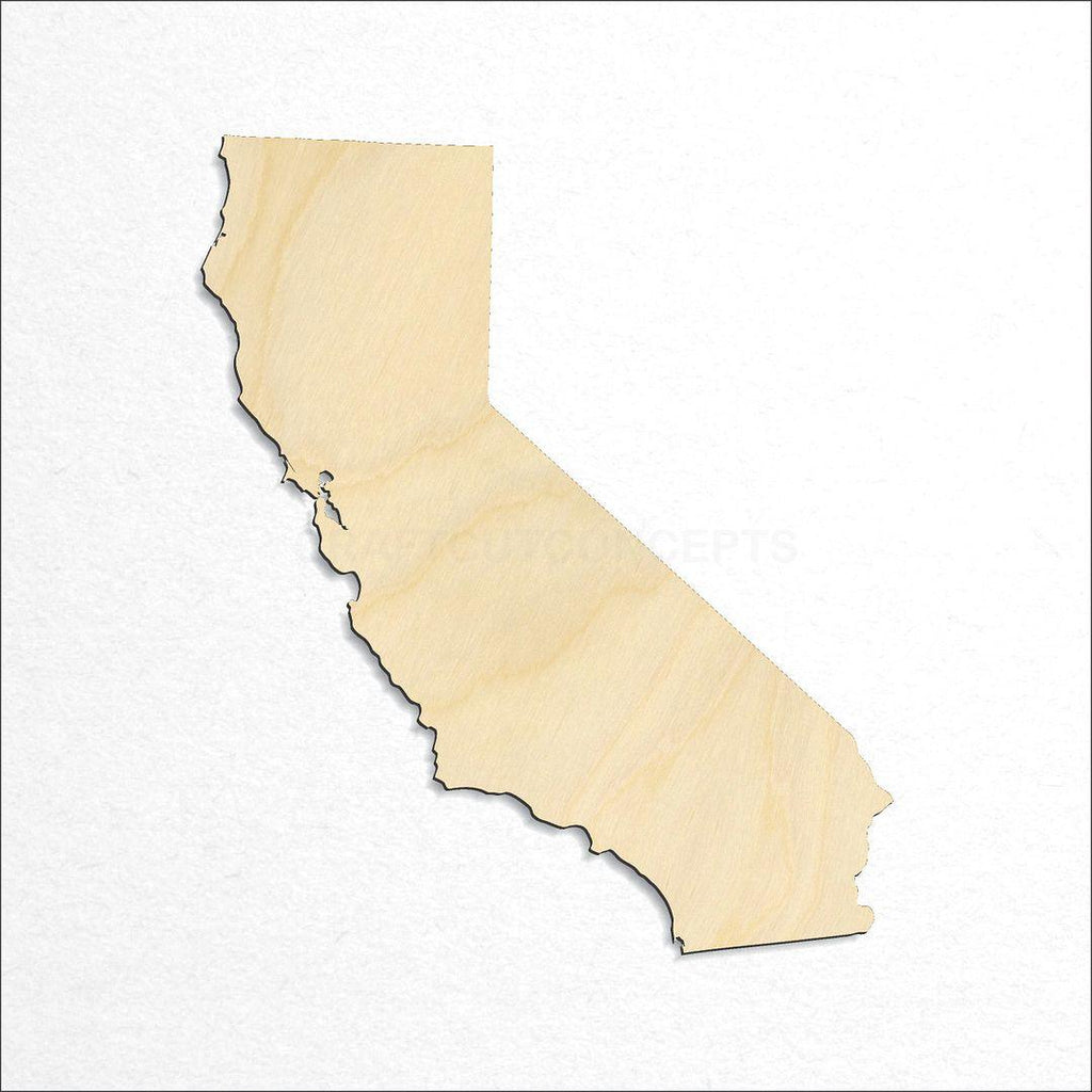 Wooden State - California craft shape available in sizes of 3 inch and up