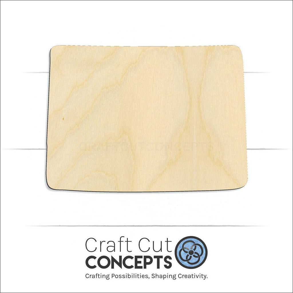 Craft Cut Concepts Logo under a wood State - Colorado CRAFTY craft shape and blank