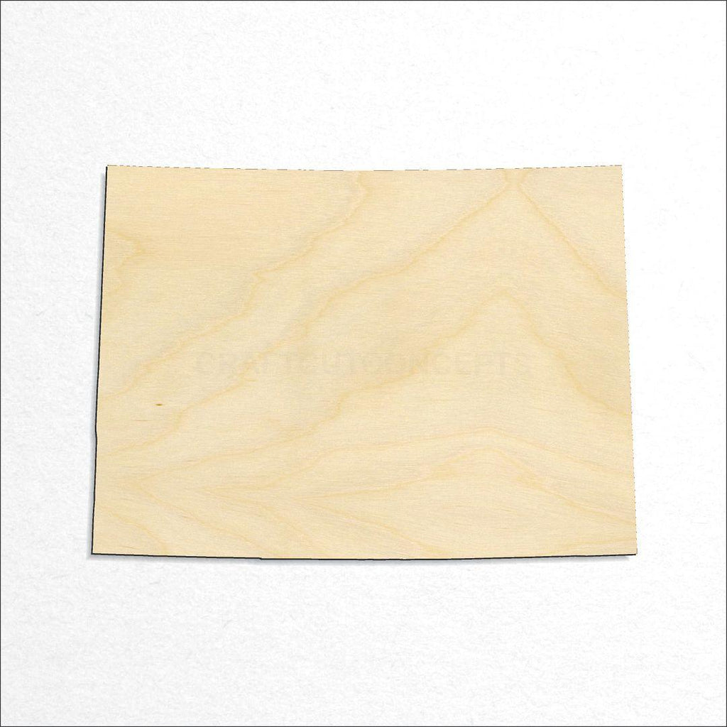 Wooden State - Colorado craft shape available in sizes of 1 inch and up