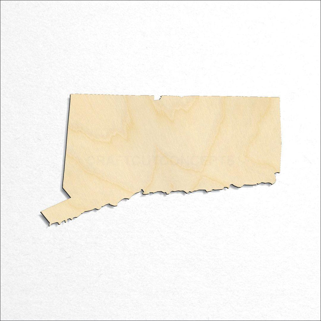 Wooden State - Conneticut craft shape available in sizes of 1 inch and up