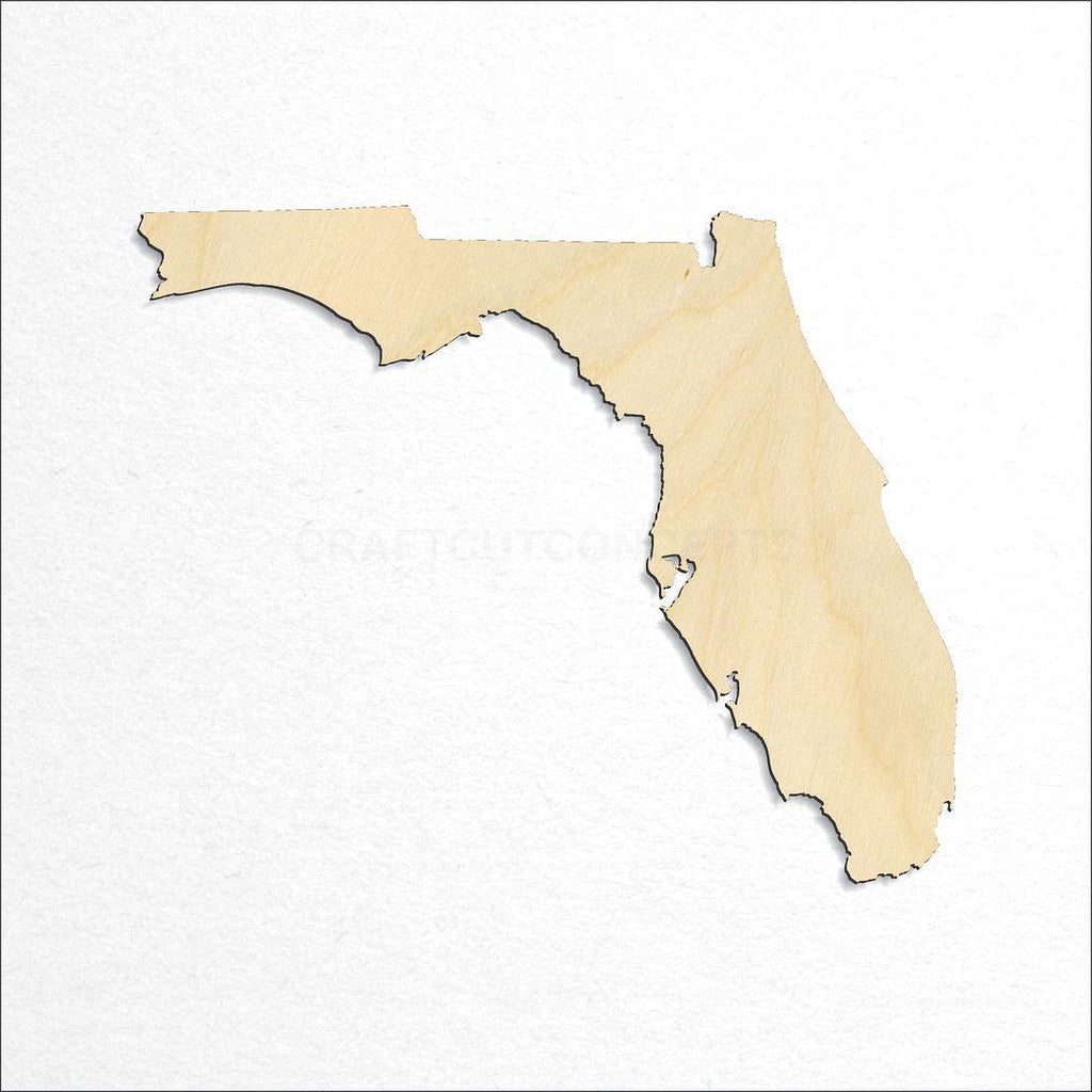 Wooden State - Florida craft shape available in sizes of 2 inch and up