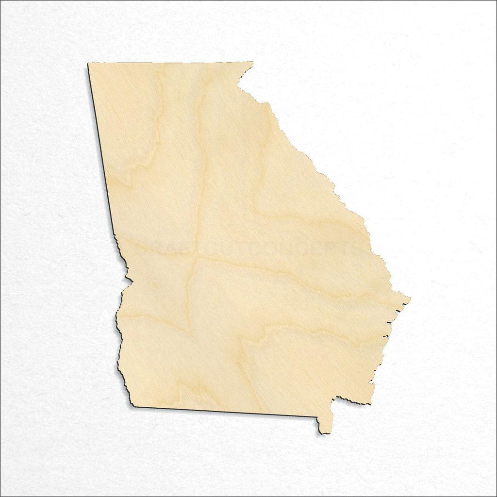 Wooden State - Georgia craft shape available in sizes of 1 inch and up