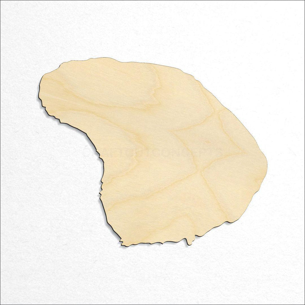 Wooden State - Hawaiin island Lanai craft shape available in sizes of 1 inch and up