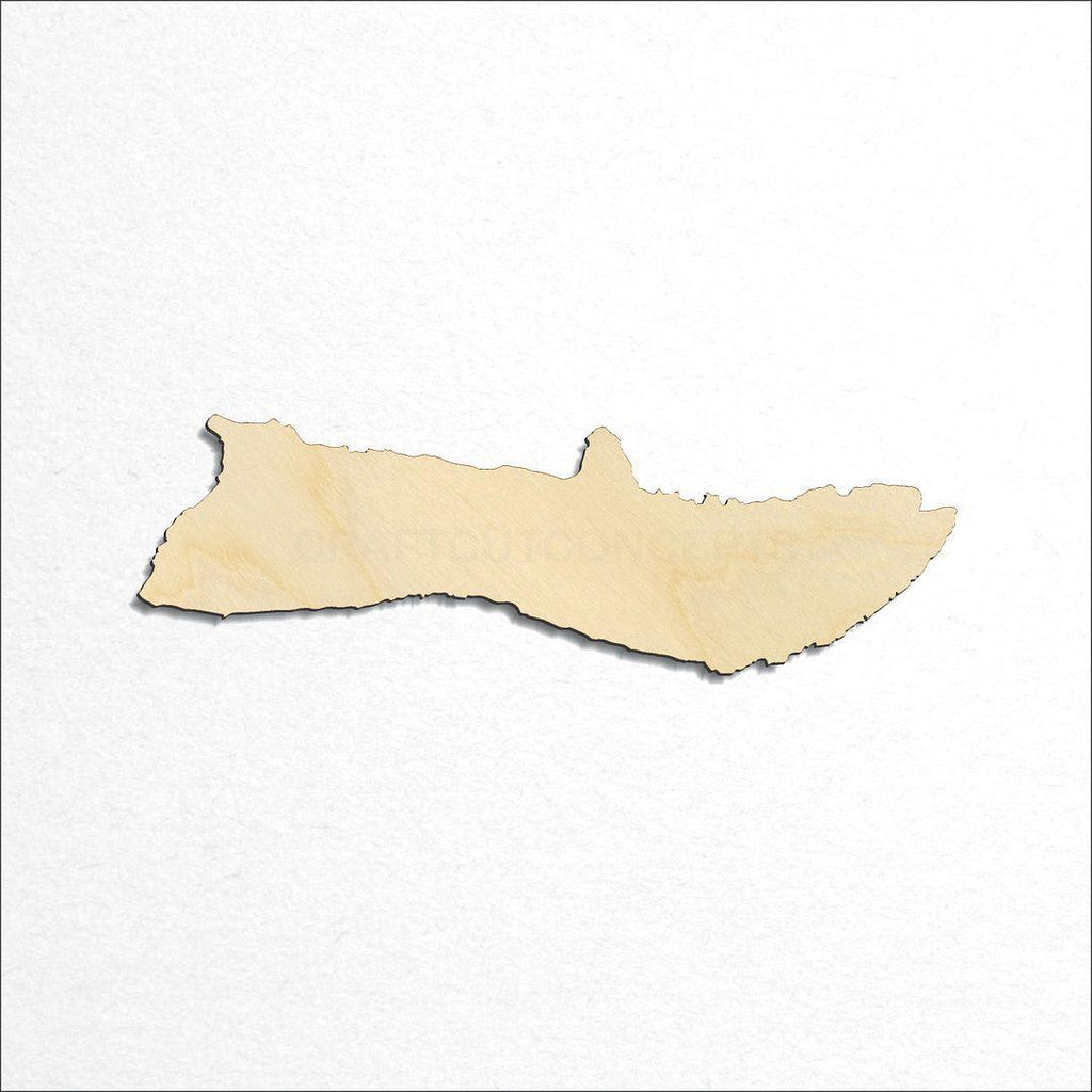 Wooden State - Hawaiin island Molokai craft shape available in sizes of 1 inch and up