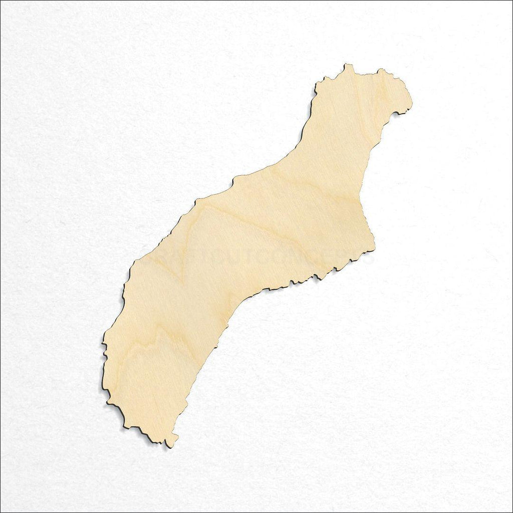 Wooden State - Hawaiin island Niihau craft shape available in sizes of 2 inch and up