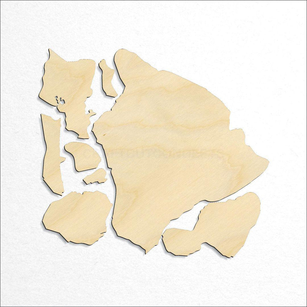 Wooden State - Hawaii SET craft shape available in sizes of 4 inch and up