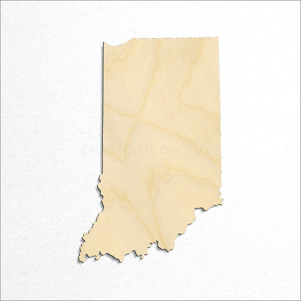 Wooden State - Indiana craft shape available in sizes of 1 inch and up