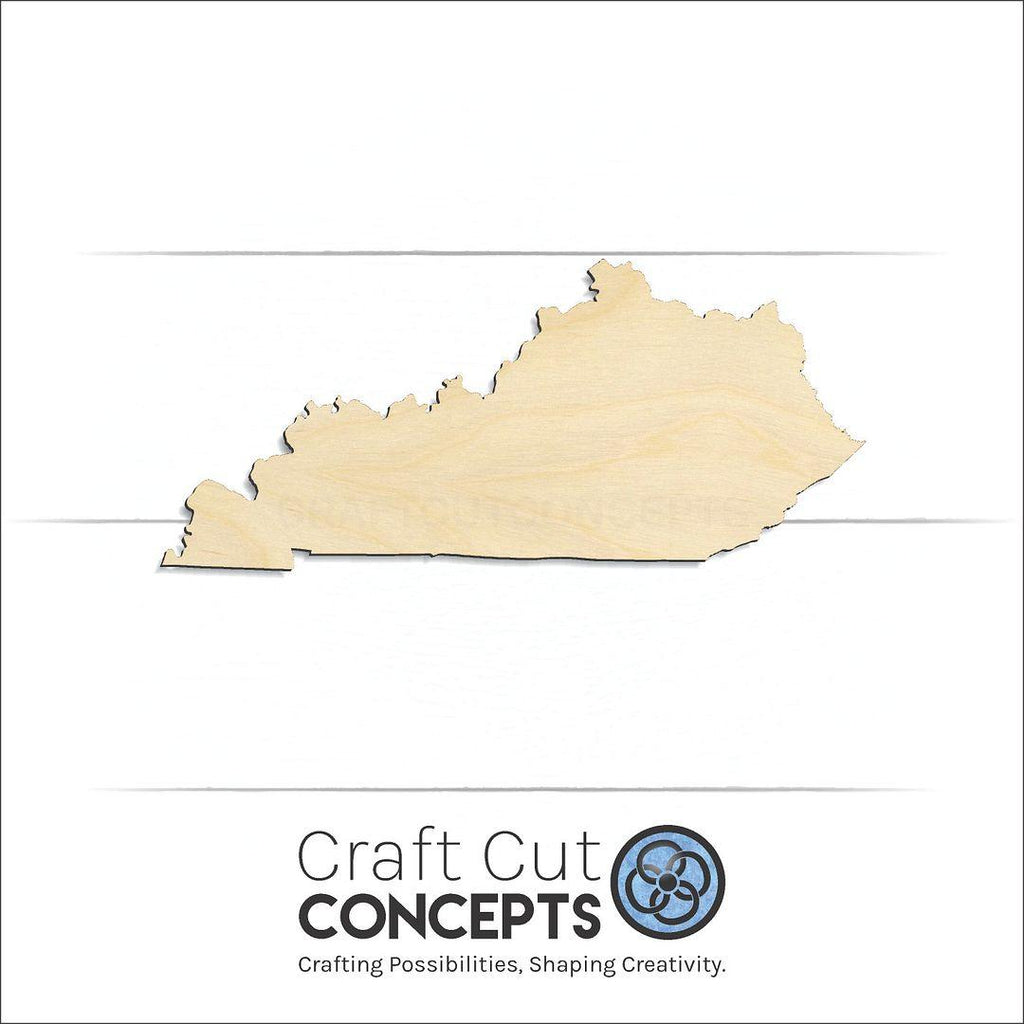 Craft Cut Concepts Logo under a wood State - Kentucky craft shape and blank