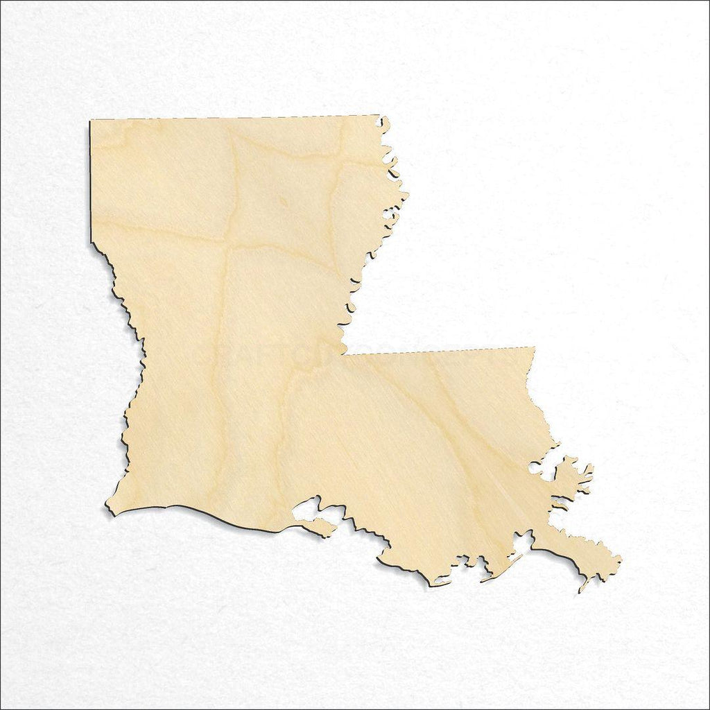 Wooden State - Louisiana craft shape available in sizes of 4 inch and up