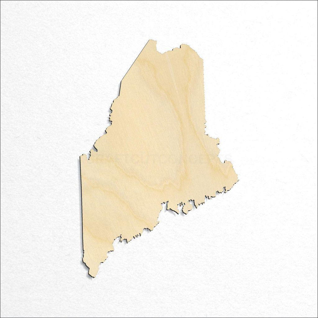 Wooden State - Maine craft shape available in sizes of 1 inch and up