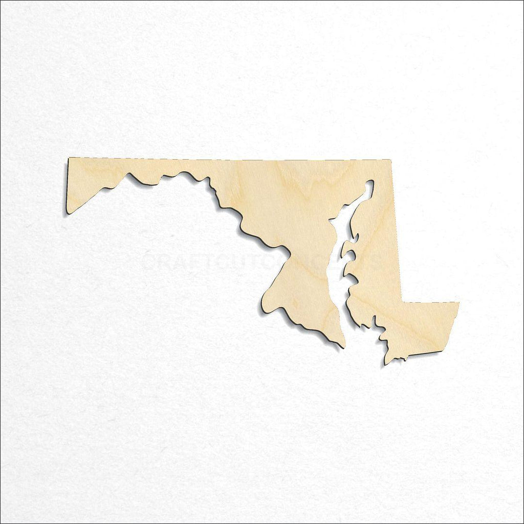 Wooden State - Maryland CRAFTY craft shape available in sizes of 1 inch and up