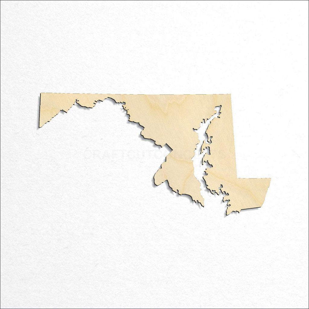 Wooden State - Maryland craft shape available in sizes of 4 inch and up