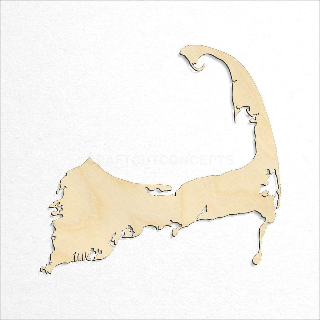Wooden State - Massachusetts CAPE craft shape available in sizes of 6 inch and up