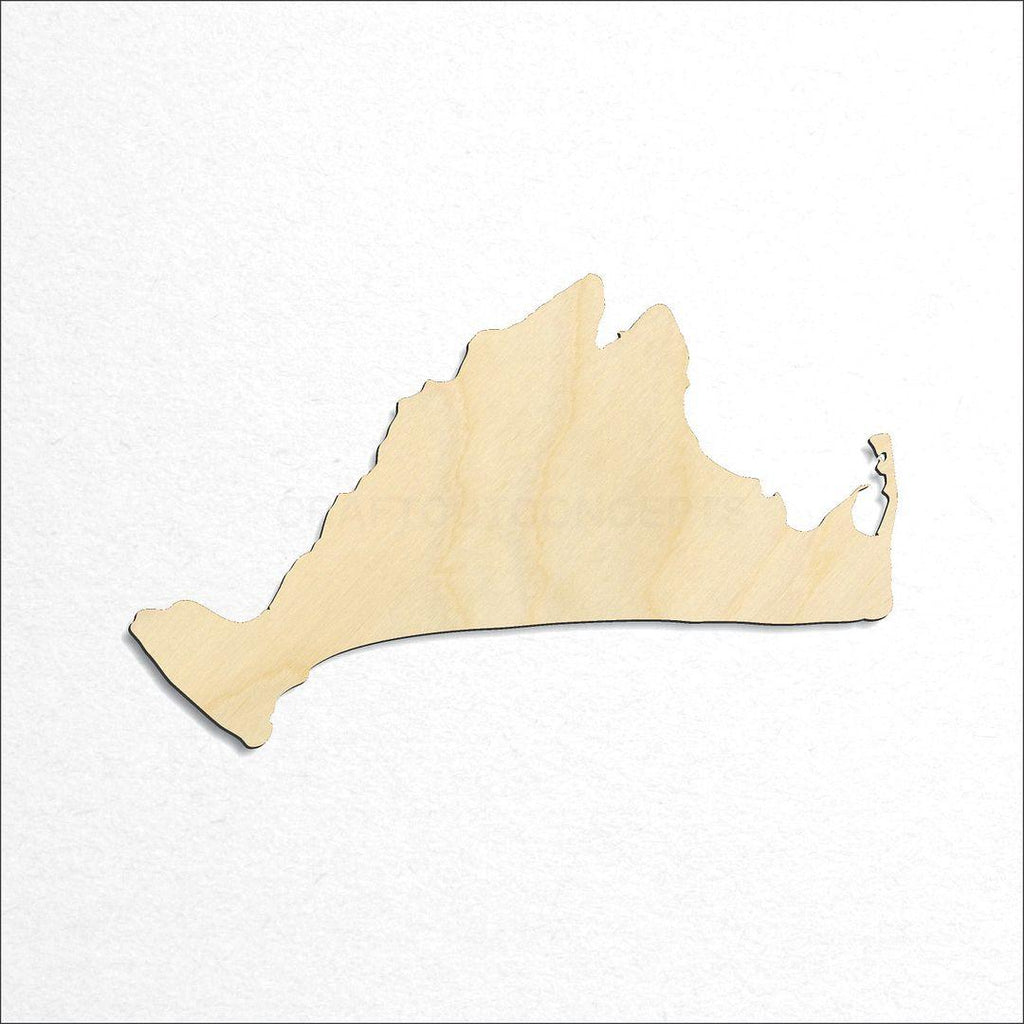 Wooden State - Massachusetts Mathas Vineyard craft shape available in sizes of 2 inch and up
