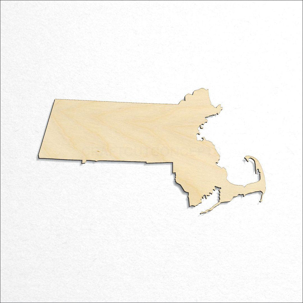 Wooden State - Massachusetts craft shape available in sizes of 4 inch and up