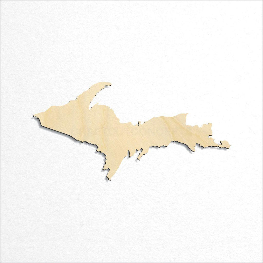 Wooden State - Michigan UP craft shape available in sizes of 4 inch and up