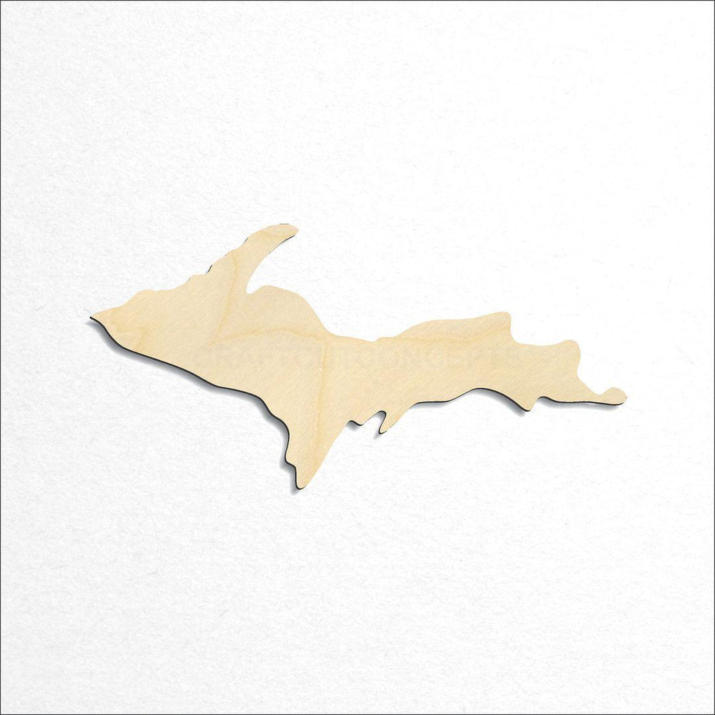 Wooden State - Michigan UP CRAFTY craft shape available in sizes of 1 inch and up