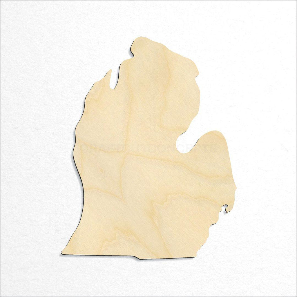 Wooden State - Michigan LP CRAFTY craft shape available in sizes of 1 inch and up