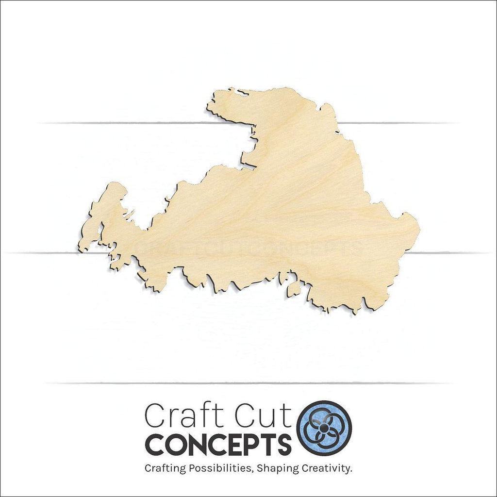 Craft Cut Concepts Logo under a wood State - Michigan Druman Island craft shape and blank