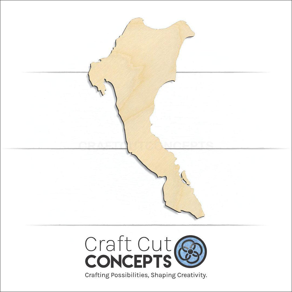 Craft Cut Concepts Logo under a wood State - Michigan Sugar Island craft shape and blank