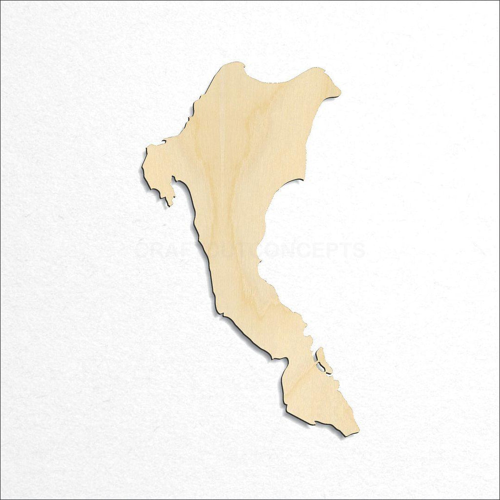 Wooden State - Michigan Sugar Island craft shape available in sizes of 4 inch and up