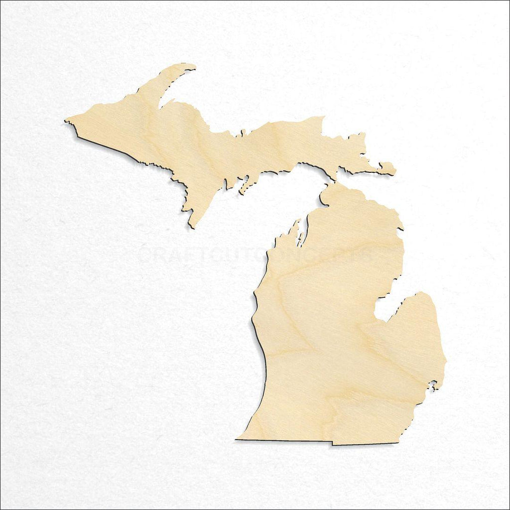 Wooden State - Michigan craft shape available in sizes of 2 inch and up