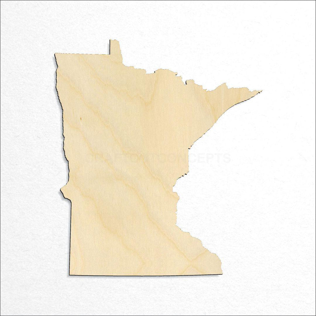 Wooden State - Minnesota craft shape available in sizes of 2 inch and up