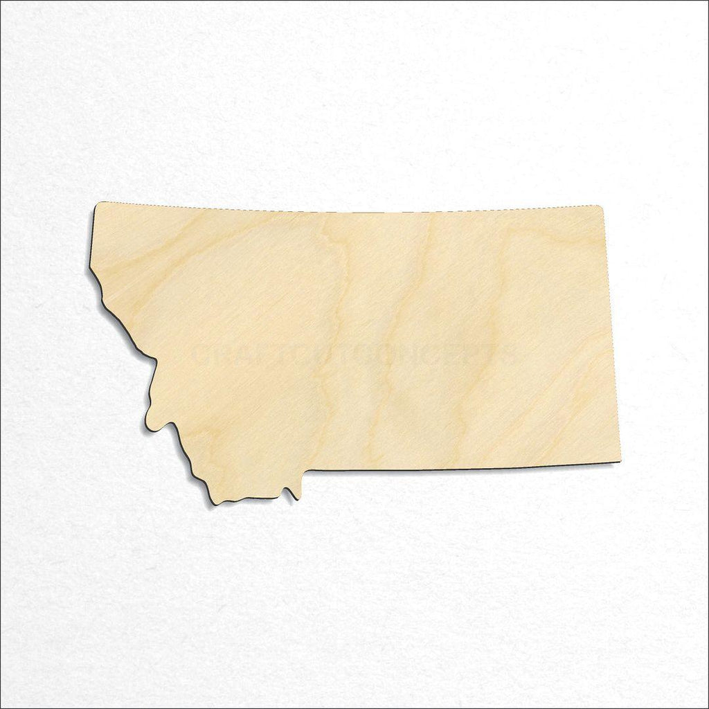 Wooden State - Montana CRAFTY craft shape available in sizes of 1 inch and up