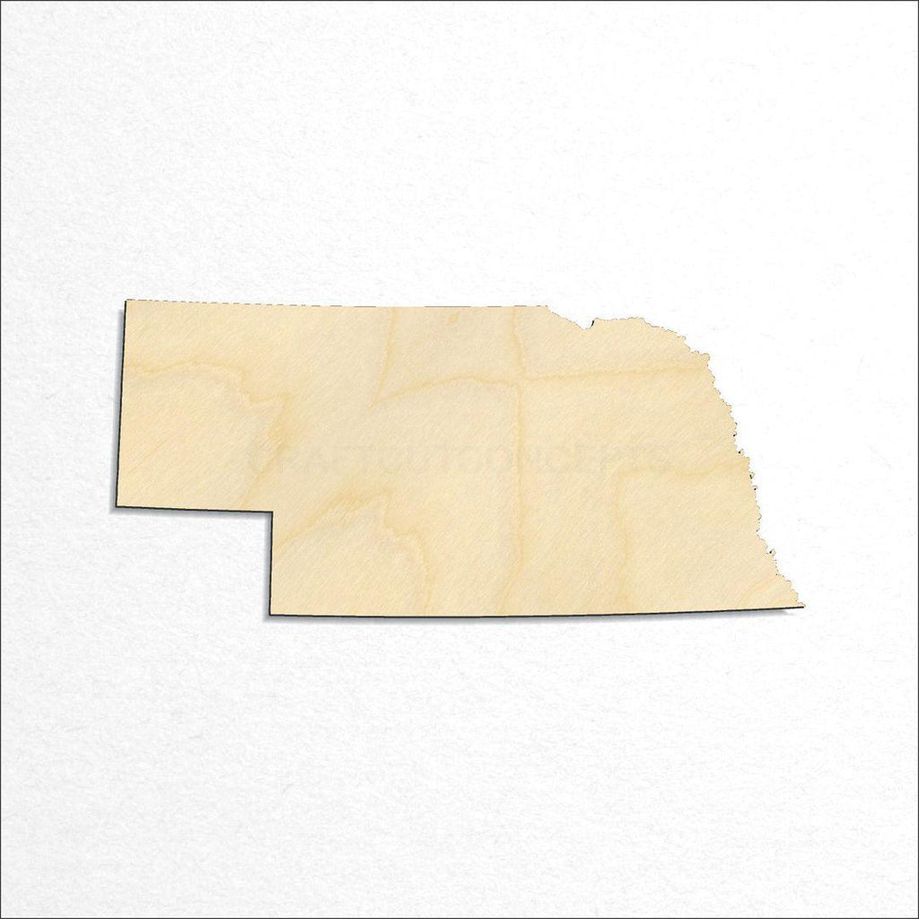 Wooden State - Nebraska craft shape available in sizes of 1 inch and up