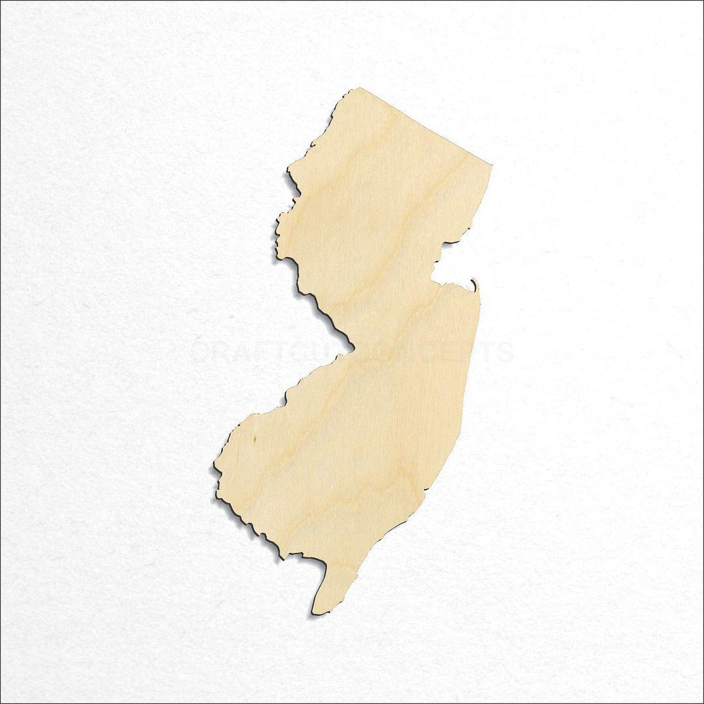 Wooden State - New Jersey craft shape available in sizes of 2 inch and up